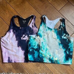 Old Navy Girls Long Line Sports Bras Size XL 14-16 Bundle